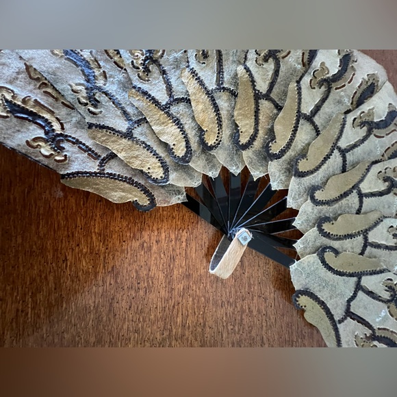 🪭Five 1970s Handheld Fans | WAYANG KULIT | Japanese/Taiwanese/Oriental Vintage - Picture 11 of 17